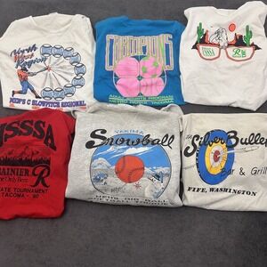 vintage Washington 90s t-shirt lot of 6 size XL and large t-shirt/crewneck/tank